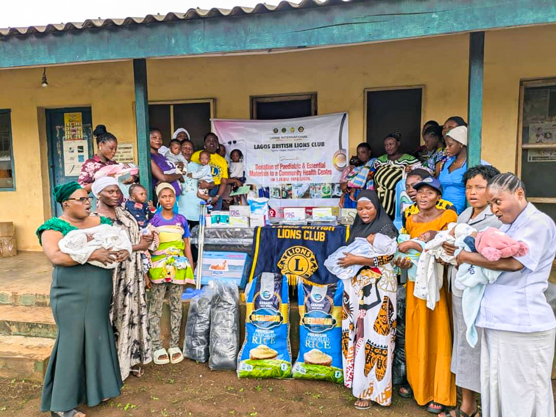 LAGOS BRITISH LIONS CLUB STRENGTHENS MATERNAL AND CHILD HEALTH THROUGH COMMUNITY OUTREACH
